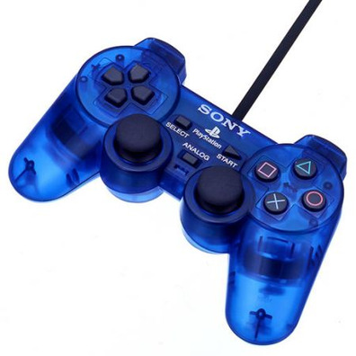 Dual Shock 2 Azul Transparente