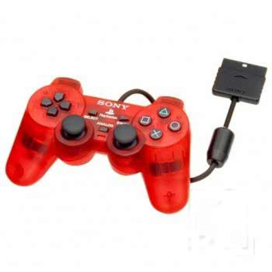 Dual Shock 2 Rojo Transparente