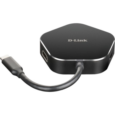 Hub USB-C 4 en 1 D-Link DUB-M420 con HDMI y suministro eléctrico