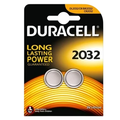 Duracell Pack x2 Pila de Botón 2032 3V - Pilas Duracell
