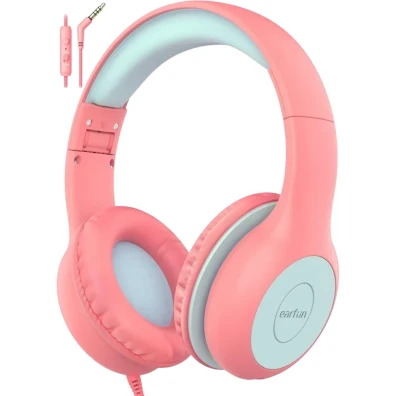 Auriculares EarFun K1 Pink Blue para niños