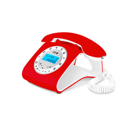 Teléfono Retro Elegance SPC 3606R Rojo/Blanco