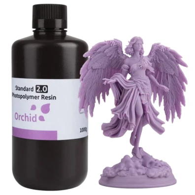 ELEGOO Resina Estándar v2.0 Orquídea - 1KG para Impresoras 3D LCD