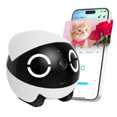 Enabot Rola Mini Compañero Robot 2K Cámara 5000mAh Batería