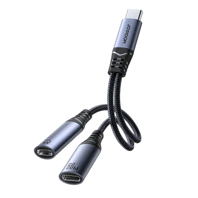 Adaptador Joyroom USB-C a 2x USB-C 2 en 1