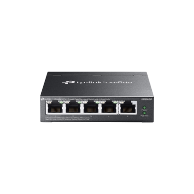 Switch Gestionable TP-Link ES205GP Omada 5P 5x1Gb RJ45 4 PoE VLAN QoS Fácil Gestión Carcasa Metálica