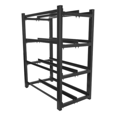 MARCO DE BATERÍA PARA UPS 830X454 2 FILAS 4 NIVELES (8 ESTANTES) (PAQUETE PLANO) NEGRO