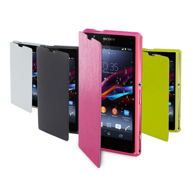 Funda muvit Easy Folio Sony Xperia Z1 Compact Amarillo