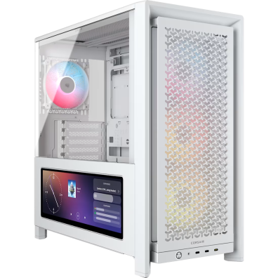 CAJA SEMITORRE CORSAIR ATX FRAME 4000D LCD RS PERFORMANCE TG BLANCO