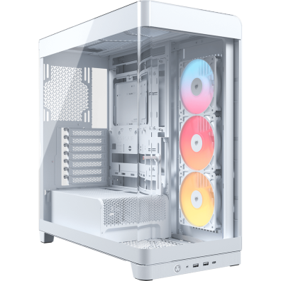 CAJA CORSAIR SEMITORRE ATX FRAME 4500X BLANCO A-RGB TG RS-R