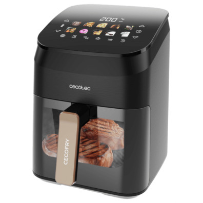 Freidora De Aire Sin Aceite - 4,5l - Plancha - Grill - Doble Resistencia - Ahumador Integrado - Air