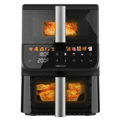 Cecofry DuoLevel 10000 DuoSize Window Freidora de aire de 10L con ventanas