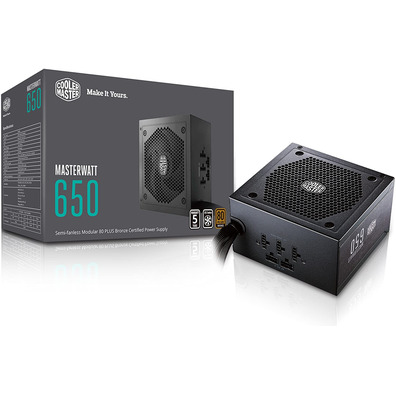 Fuente de alimentación Cooler Master Masterwatt 650W Semimodular