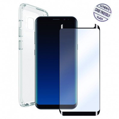 Fund Cristal Soft + Cristal Templado Curvo Samsung Galaxy S9 Muvit