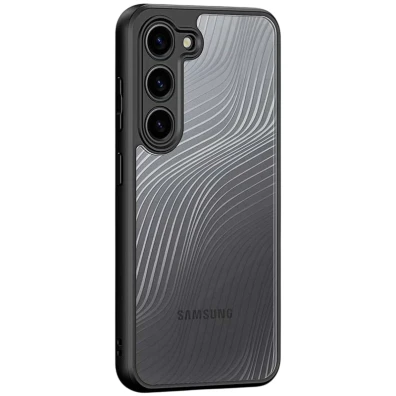 Funda rígida Samsung Galaxy S23 Negro+Transparente Anti-Scratch Shell