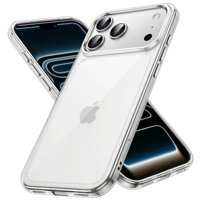 Funda Antigolpes Premium iPhone 17 Pro - Acrílico Anti-Amarillo Transparente