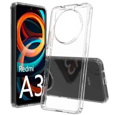 Funda Antigolpes Premium Xiaomi Redmi A3 / Poco C61 Acrílico Transparente Anti-Amarillo