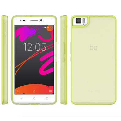 Funda Aquaris M5.5 Verde Gummy