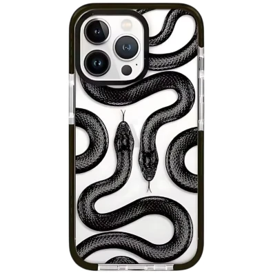 Funda iPhone 16 Pro Black Kingsnake de CROCOCASE