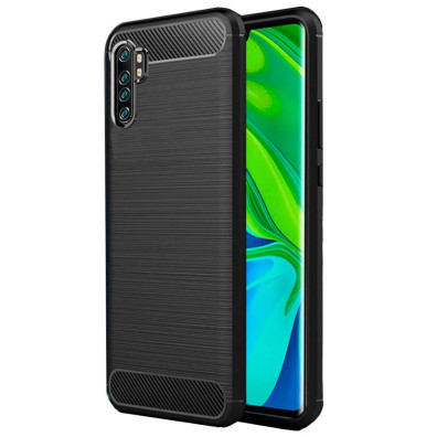 Funda Carbon Ultra Xiaomi Mi Note 10 Lite - CROCOCASE - Negro