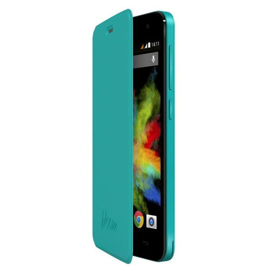 Funda con Tapa Wiko Bloom Turquesa