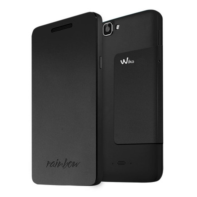 Funda para Wiko Rainbow con Tapa Negro