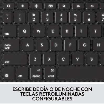 Funda con Teclado Logitech Combo Touch iPad (7ª y 8ª Gen) 10.2" Gris