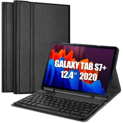 Funda con Teclado Samsung Galaxy Tab S7+/S8+/S7 FE - CROCOCASE