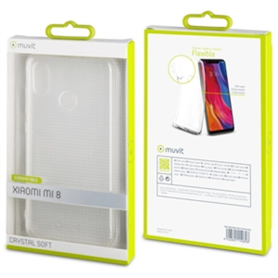 Funda Cristal Soft Xiaomi Mi 8 Transparente Muvit