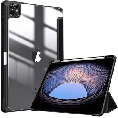 Funda Crystal Negro para Apple iPad Pro 13 del 2024 - Compatible