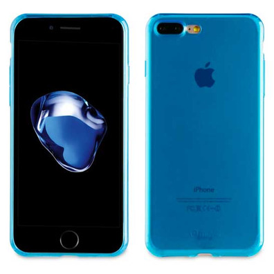 Funda Crystal Soft Lite Azul Ultrafina iPhone 7 Plus Muvit
