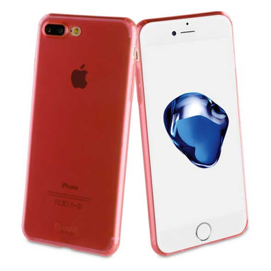 Funda Crystal Soft Lite Rosa Ultrafina iPhone 7 Plus Muvit