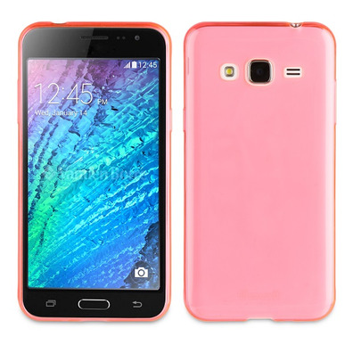 Funda Crystal Soft Lite Samsung Galaxy J3(2016) Rosa Muvit