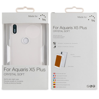 Funda Crystal Soft Transparente Aquaris X5 Plus Made For bq