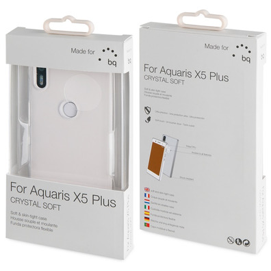 Funda Crystal Soft Transparente Aquaris X5 Plus Made For bq