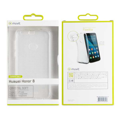 Funda Crystal Soft Transparente Huawei Honor 8 Muvit