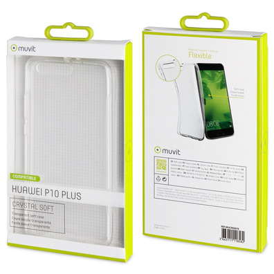 Funda Crystal Soft Transparente Huawei P10 Plus Muvit