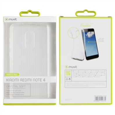 Funda Crystal Soft Transparente Xiaomi Redmi Note 4 muvit