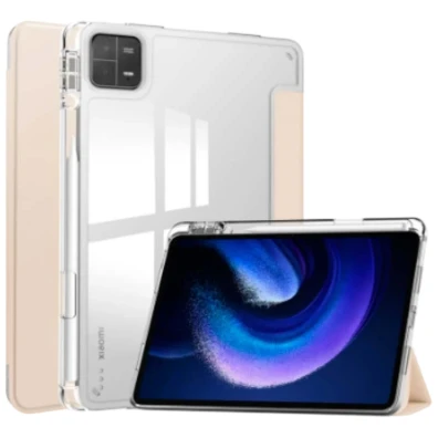 Funda Crystal Xiaomi Pad 6 Compatible Dorado - CROCOCASE