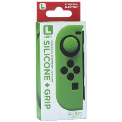Funda de Silicona Joy Con Izquierdo +Grip Verde