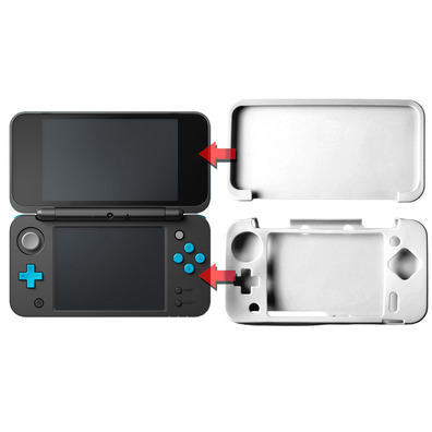 Funda de Silicona para Nintendo 2DS XL Blanco