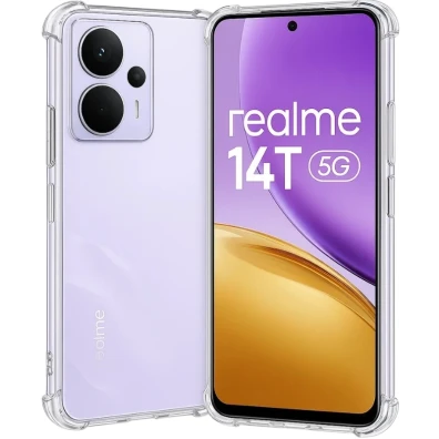 Funda de silicona Realme 14T Reforzada - Marca CROCOCASE