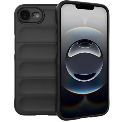Funda de silicona Wave para iPhone 17e/16e - Negro - Marca CROCOCASE