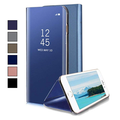Funda Espejo Tipo Libro Para iPhone 7/8 Plus Azul