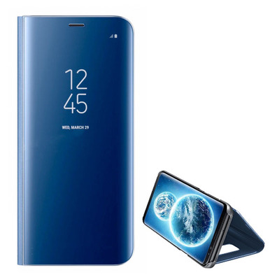 Funda Espejo Tipo Libro - Samsung Galaxy S9 Azul