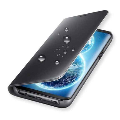 Funda Espejo Tipo Libro - Samsung Galaxy S9 Negro