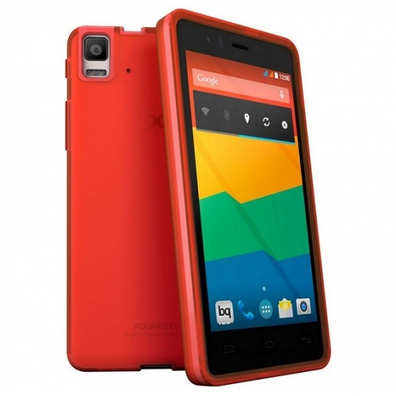 Carcasa bq Aquaris E4.5 Gummie Cover Rojo