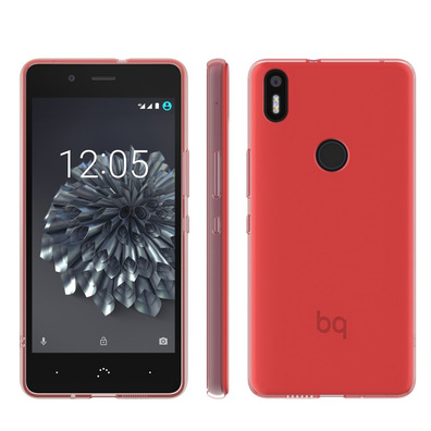 Funda Gummy BQ Aquaris X5 Plus Rojo