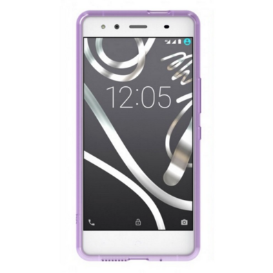 Funda Gummy Morada BQ Aquaris X5