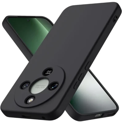 Funda Honor Magic 8 Lite 5G Square Liquid Premium Negro - Marca CROCOCASE